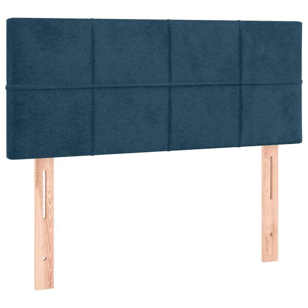 vidaXL LED H&ouml;f&eth;agafl 100x5x78/88 cm D&ouml;kkbl&aacute;tt Flauel