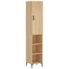 vidaXL H&aacute;r Sk&aacute;pur Sonoma Eik 34,5x34x180 cm Samsettur Vi&eth;ur
