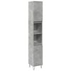vidaXL Ba&eth;herbergissk&aacute;pur Steypugr&aacute;r 30x30x190 cm Samsettur Vi&eth;ur