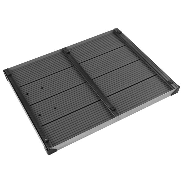 vidaXL &Uacute;tisturta Botn WPC Ry&eth;fr&iacute;tt St&aacute;l 80x62 cm Gr&aacute;r