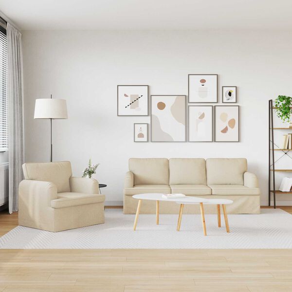 vidaXL S&oacute;fi 2 pcs Rj&oacute;malitur 144 x 80 x 85 cm d&uacute;kur