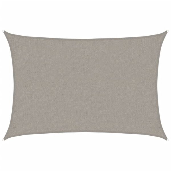 vidaXL Skyggnidúkur 160 g/m² Rétthyrndur Ljósgrá 2x3 m HDPE