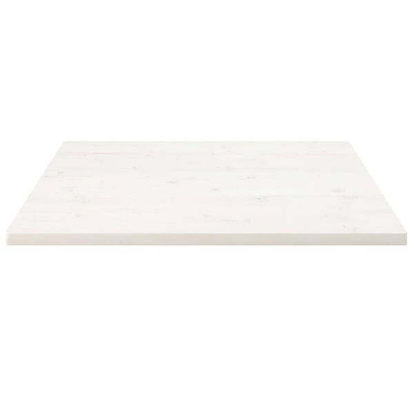 vidaXL Bor&eth;plata Hv&iacute;t 90x90x2,5 cm Gegnheil Fura Ferningur