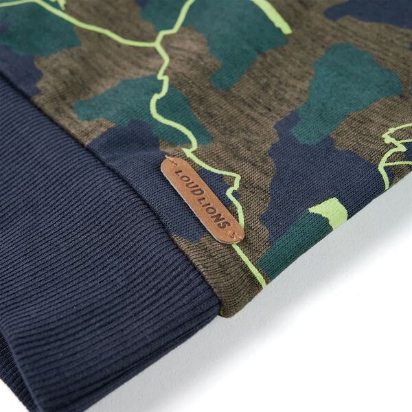 Barnapeysa Dökk Brúndröppuð Blanda 140