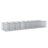 vidaXL Gabion h&aelig;kka&eth; r&uacute;m 3 pcs Silfurlitur