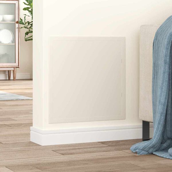 vidaXL A&eth;gengisbakkar Hv&iacute;tt 40 x 40 cm ABS Plast