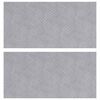 vidaXL Stigaplata R&eacute;tthyrningur 2 pcs Silfur 50 x 25 cm &Aacute;l