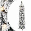vidaXL Foruppl&yacute;st Gervij&oacute;latr&eacute; me&eth; 45 LED og Snj&oacute;flygsum 90 cm