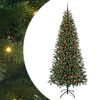vidaXL Gervi j&oacute;latr&eacute; me&eth; 300 LED me&eth; standi Gr&aelig;nn 210 cm PE og PVC