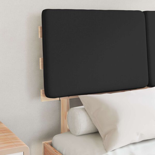 vidaXL R&uacute;mf&oacute;tur me&eth; kl&aelig;&eth;&eth;um h&ouml;f&eth;agafli Svartur 120 x 200 cm