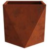 vidaXL Pl&ouml;ntuker 2 pcs Rusty 40 x 40 x 40 cm Ve&eth;ra&eth; st&aacute;l