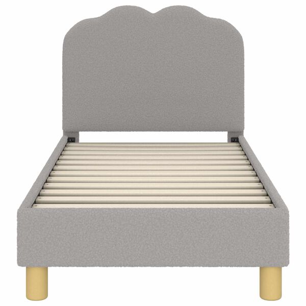 vidaXL R&uacute;mrammi fyrir litla krakka me&eth; h&ouml;f&eth;ahimni Lj&oacute;sgr&aacute;r 70 x 140 cm