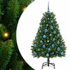 vidaXL Gervi j&oacute;latr&eacute; me&eth; 150 LED Gr&aelig;nn 150 cm PVC og m&aacute;lmur