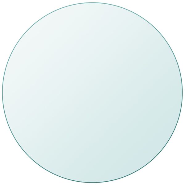 vidaXL Bor&eth;plata Hert gler Hringlaga 600 mm