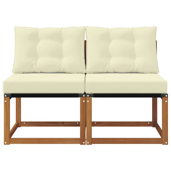 vidaXL 2 Stykki Utandeildar mi&eth;sofa