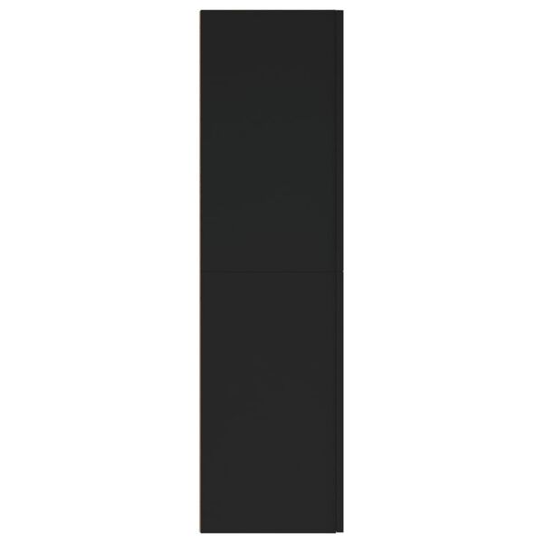 vidaXL Sj&oacute;nvarpssk&aacute;pur Svartur 30,5x30x110 cm Samsettur Vi&eth;ur