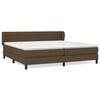 vidaXL H&oacute;lfa&eth; Springr&uacute;m me&eth; D&yacute;nu D&ouml;kkbr&uacute;nt 200x200 cm Efni