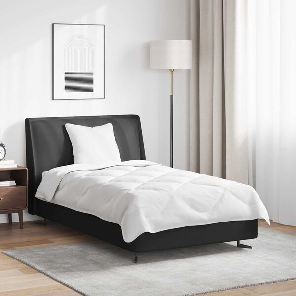 vidaXL R&uacute;mfatasett me&eth; kodda 2 pcs Hv&iacute;tt M&iacute;kr&oacute;f&iacute;ber