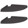 vidaXL Horn flotandi sk&aacute;pa me&eth; hillu 2 pcs Svart 24 x 24 x 2 cm