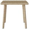 vidaXL Gar&eth;s&oacute;fabor&eth; R&eacute;tthyrnd Beige 40x40x37 cm P&oacute;l&yacute;rattan