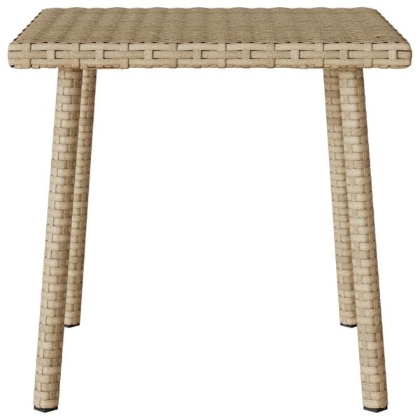 vidaXL Gar&eth;s&oacute;fabor&eth; R&eacute;tthyrnd Beige 40x40x37 cm P&oacute;l&yacute;rattan