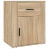 vidaXL N&aacute;ttbor&eth; Sonoma Eikarlitur 50x36x60 cm Samsettur Vi&eth;ur