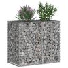 vidaXL Gabion h&aelig;kka&eth; r&uacute;m Silfur 90 x 50 x 80 cm Galvaniserad st&aacute;l