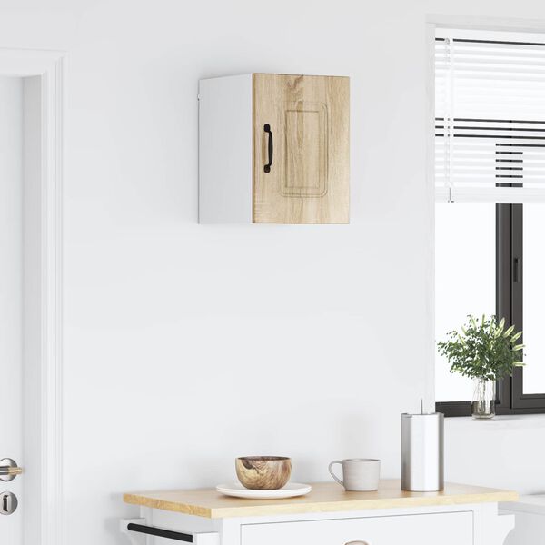 vidaXL Eldh&uacute;s sk&aacute;pur Kalmar Sonoma Eik 30 x 31 x 40 cm Samsettur vi&eth;ur