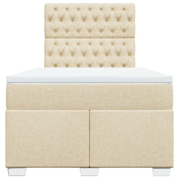 vidaXL H&oacute;lfa&eth; Springr&uacute;m me&eth; D&yacute;nu Rj&oacute;ma 120x190 cm Tauefni