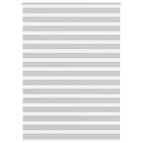 vidaXL Zebra Gardína Ljósgrá 155x200cm Efni Breidd 150,9cm Pólýester