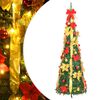 vidaXL Gervij&oacute;latr&eacute; Tilb&uacute;i&eth; 200 LED Gr&aelig;nt 210 cm