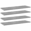 vidaXL B&oacute;kahillur 4 stk. Steypugr&aacute;ar 60x20x1,5 cm Sp&oacute;naplata