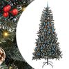 vidaXL Gervi j&oacute;latr&eacute; me&eth; 300 LED Gr&aelig;nn 240 cm PVC, plast og st&aacute;l