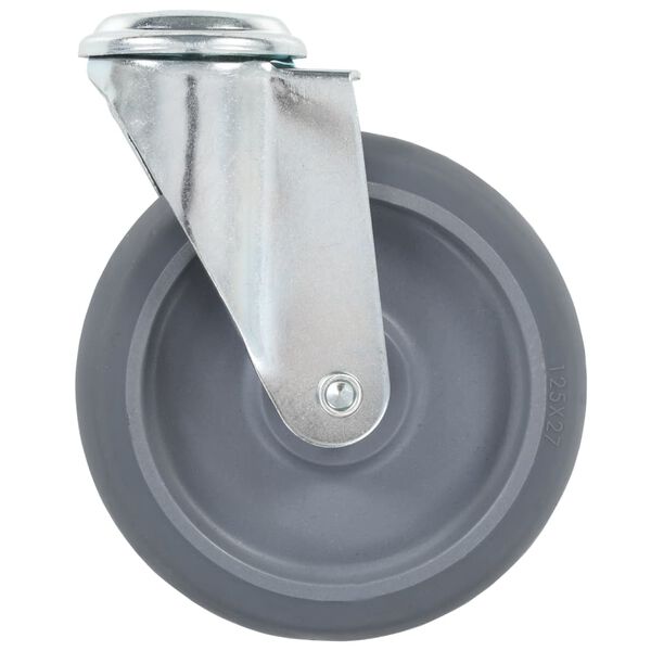 143428 vidaXL Bolt Hole Swivel Casters 4 pcs 125 mm