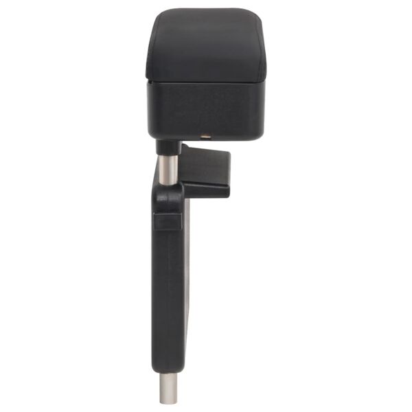 vidaXL Bílaarmpúði Alhliða Svartur 23x8x(30-38) cm ABS