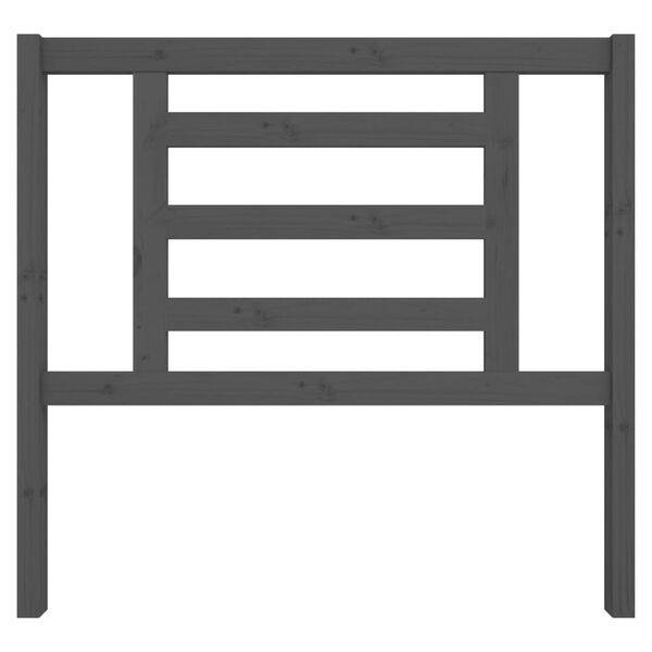 vidaXL H&ouml;f&eth;agafl fyrir R&uacute;m Gr&aacute;r 106x4x100 cm Gegnheil Fura