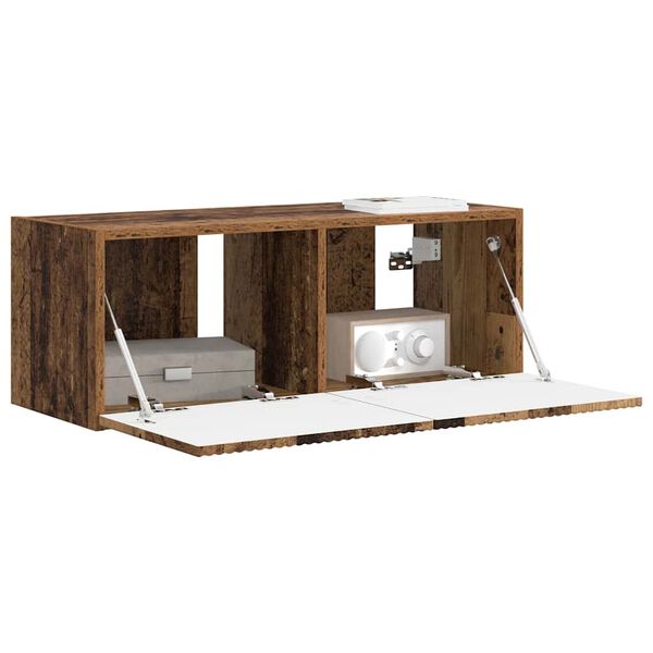 vidaXL Sj&oacute;nvarpsveggsk&aacute;pur Vegghengt Gamall vi&eth;ur 60 x 31 x 29.5 cm