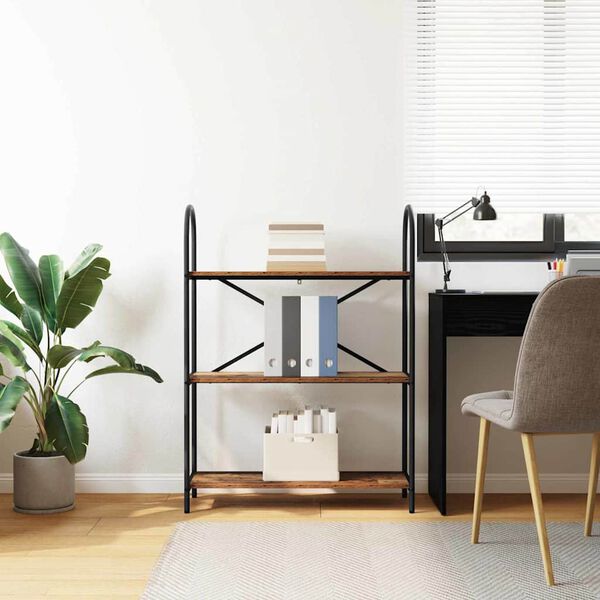 vidaXL Hilla Gamalt timbur 80 x 30 x 109 cm Samsettur vi&eth;ur