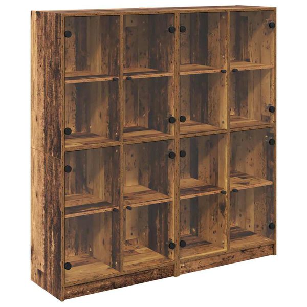 vidaXL H&aacute;bor&eth; 2 pcs Gamall vi&eth;ur 68 x 37 x 142 cm Samsettur vi&eth;ur