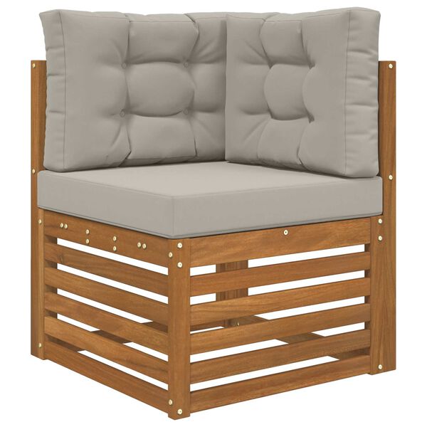 vidaXL Utandyriss&oacute;fap&uacute;&eth;i 3 pcs Gr&aacute;r P&oacute;l&yacute;ester