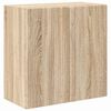 vidaXL Sj&oacute;nvarpsveggsk&aacute;pur Vegghengt Sonoma Eik 59,5 x 31 x 60 cm