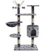 vidaXL Kattartr&eacute; me&eth; S&iacute;salkl&oacute;rustaurum 125 cm Gr&aacute;tt me&eth; Loppuf&ouml;rum