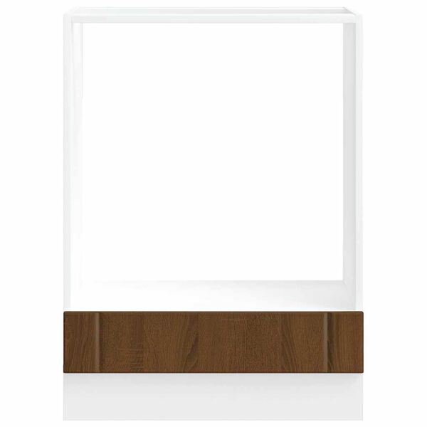 vidaXL Ofnsk&aacute;pur Lucca Br&uacute;n Eikarlitur Samsettur Vi&eth;ur