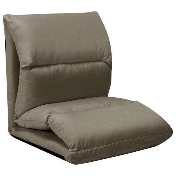 vidaXL Samanbrj&oacute;tanlegt G&oacute;lfs&aelig;ti D&ouml;kk Gr&aacute;tt M&iacute;kr&oacute;f&iacute;ber