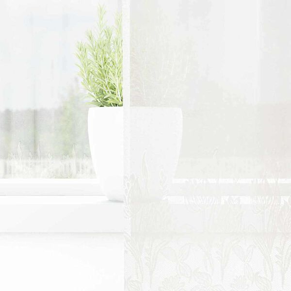 vidaXL Garnogard&iacute;na me&eth; gluggatj&ouml;ldum Hv&iacute;tt 160 x 200 cm P&oacute;l&yacute;ester