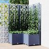 vidaXL Gr&oacute;&eth;urkassi me&eth; Rimlagrind Bl&aacute;gr&aacute; 80x80x136 cm PP
