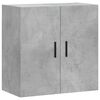 vidaXL Veggfestur Sk&aacute;pur Steypugr&aacute;r 60x31x60 cm Samsettur Vi&eth;ur
