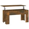 vidaXL S&oacute;fabor&eth; Reyklitu&eth; Eik 101x49x52 cm Samsettur Vi&eth;ur