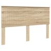 vidaXL H&ouml;f&eth;agafl me&eth; h&ouml;fu&eth;gafl Sonoma Eik 160 cm Samsettur vi&eth;ur