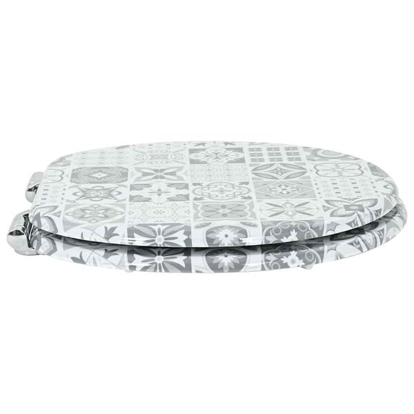 vidaXL Mj&uacute;kur loka&eth; setti fyrir salerniss&aelig;ti Bl&aacute;r og hv&iacute;tt postul&iacute;n